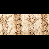 Mood Exclusive Italian Frozen Dew and Brown Python Printed Silk Charmeuse