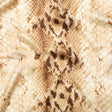 Mood Exclusive Italian Frozen Dew and Brown Python Printed Silk Charmeuse