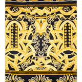 Mood Exclusive Italian Black and Golden Spice Large-Scale Digitally Printed Silk Charmeuse Panel