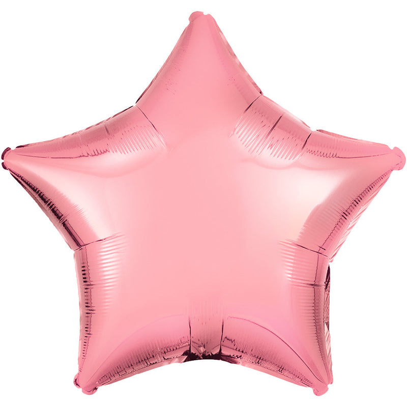 Star Metallic Pink Foil Balloon