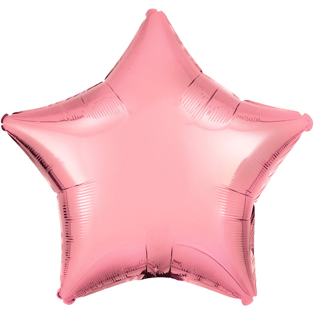 Star Metallic Pink Foil Balloon