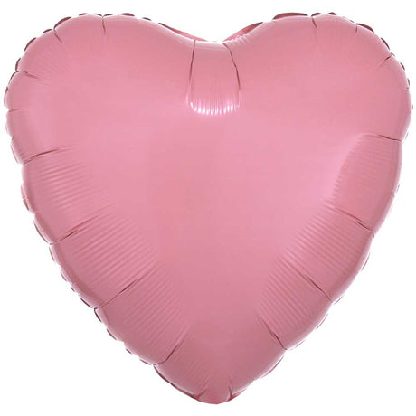 Heart Metallic Pink Foil Balloon