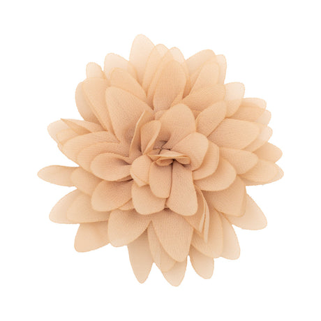 Italian Beige 3D Flower Applique - 4"