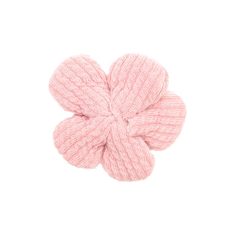 Italian Pink and Gray Flower Applique - 2"