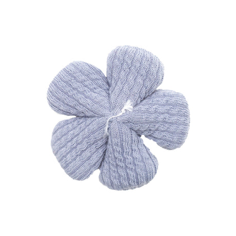 Italian Blue and Green Flower Applique - 2"