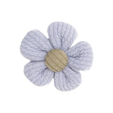 Italian Blue and Green Flower Applique - 2"