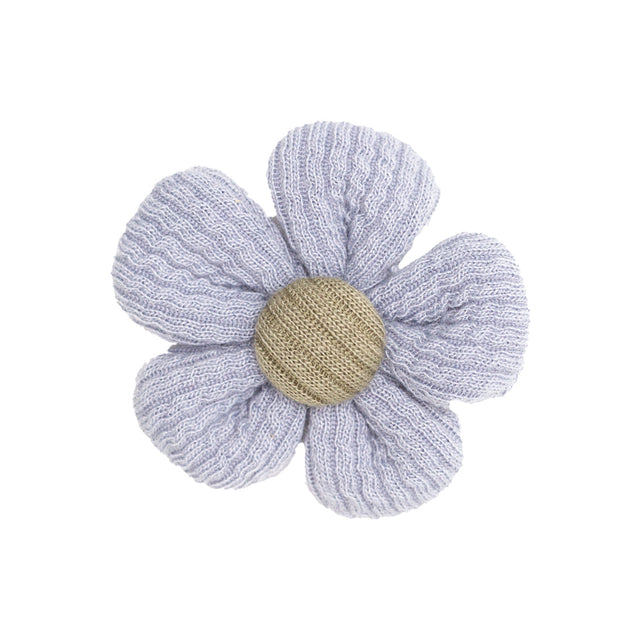 Italian Blue and Green Flower Applique - 2"