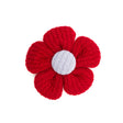 Italian Red and Tradewinds Flower Applique - 2"