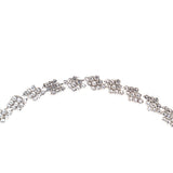 Italian Crystal and Silver Rhinestone Trim - 0.375"