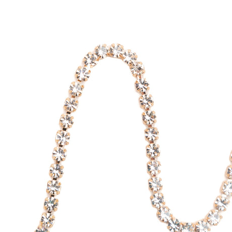 Italian Crystal and Gold Rhinestone Trim - SS16/4MM