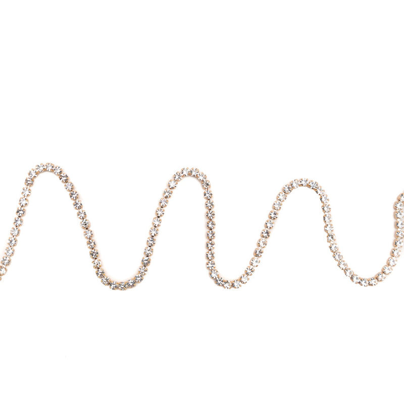 Italian Crystal and Gold Rhinestone Trim - SS16/4MM