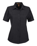Harriton Women's Key West Short Sleeve Performance Staff Shirt