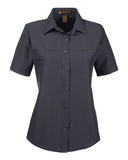 Harriton Women's Key West Short Sleeve Performance Staff Shirt