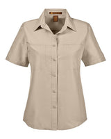 Harriton Women's Key West Short Sleeve Performance Staff Shirt