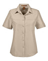 Harriton Women's Key West Short Sleeve Performance Staff Shirt
