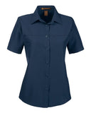 Harriton Women's Key West Short Sleeve Performance Staff Shirt