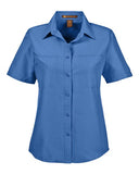 Harriton Women's Key West Short Sleeve Performance Staff Shirt