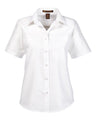 Harriton Women's Key West Short Sleeve Performance Staff Shirt