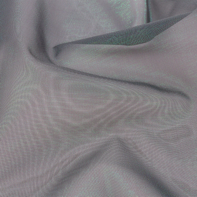 Stiff Polyester Organdy - Black Sparkle - Rhiannon Collection