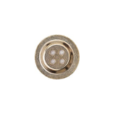 Italian Gold Ornate Metal Zamac Button - 24L/15MM