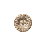 Italian Gold Ornate Metal Zamac Button - 24L/15MM