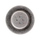 Italian Antique Silver Ornate Metal Zamac Button - 44L/28mm