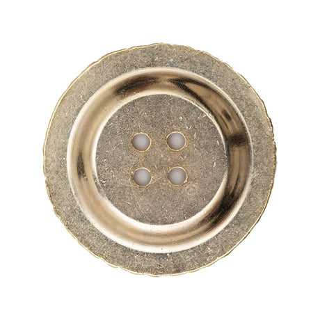 Italian Gold Ornate Metal Zamac Button - 44L/28mm