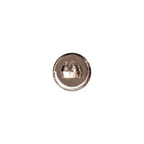 Italian Silver Domed Plastic Shank-Back Button - 16L/10mm