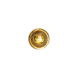 Italian Gold Domed Plastic Shank-Back Button - 16L/10mm