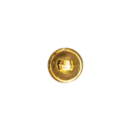 Italian Gold Domed Plastic Shank-Back Button - 16L/10mm