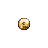 Italian Gold Domed Plastic Shank-Back Button - 16L/10mm