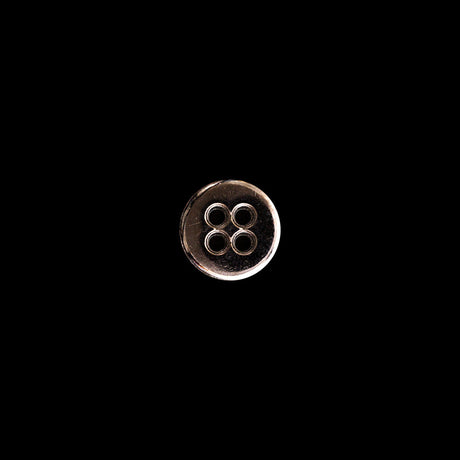 Italian Gunmetal 4-Hole Button - 14L/9mm