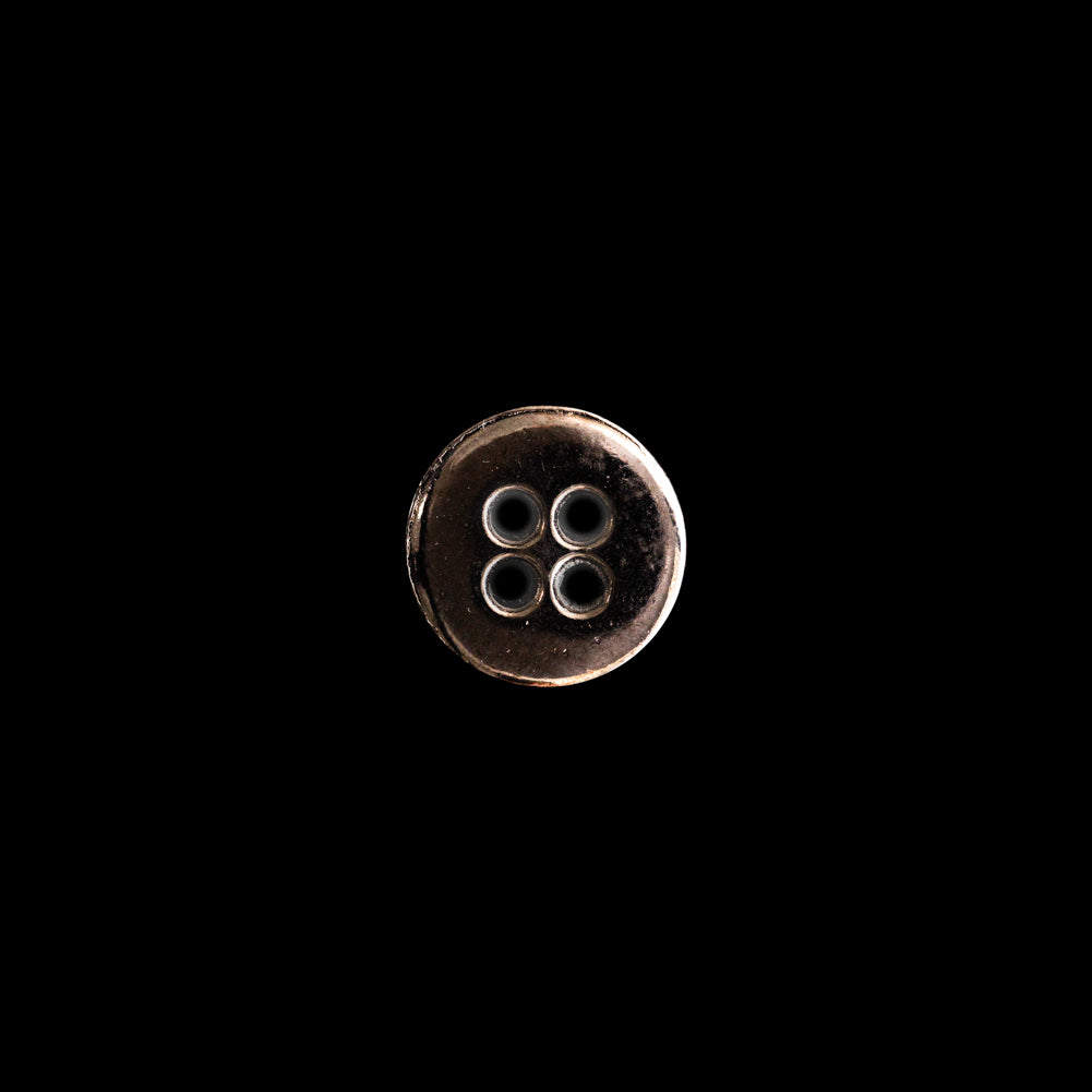Italian Gunmetal 4-Hole Button - 16L/10mm