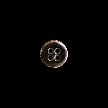 Italian Gunmetal 4-Hole Button - 16L/10mm