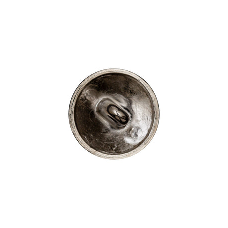 Italian Silver Crest Metal Shank Button - 24L/15mm