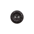 Italian Black Gravel 2-Hole Button - 24L/15mm