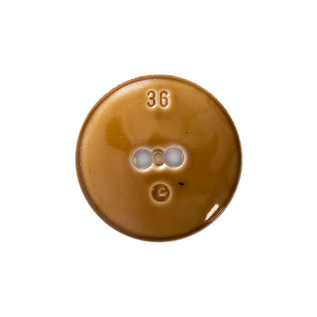 Italian Gold Gravel 2-Hole Button - 36L/23mm