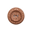 Italian Rose Gold Gravel 2-Hole Button - 44L/28mm