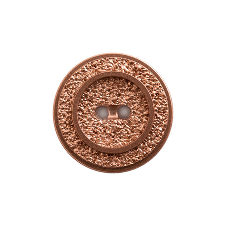 Italian Rose Gold Gravel 2-Hole Button - 44L/28mm
