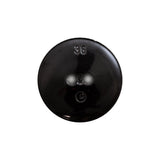 Italian Black Gravel 2-Hole Button - 36L/23mm
