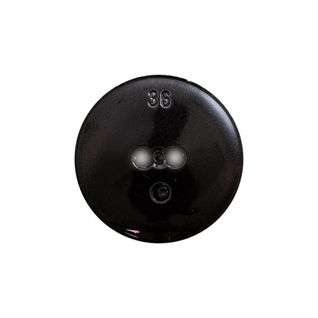 Italian Black Gravel 2-Hole Button - 36L/23mm