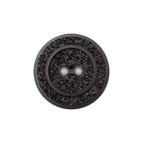 Italian Black Gravel 2-Hole Button - 36L/23mm