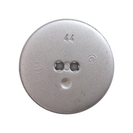 Italian Silver Gravel 2-Hole Button - 44L/28mm