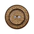 Italian Gold Gravel 2-Hole Button - 44L/28mm
