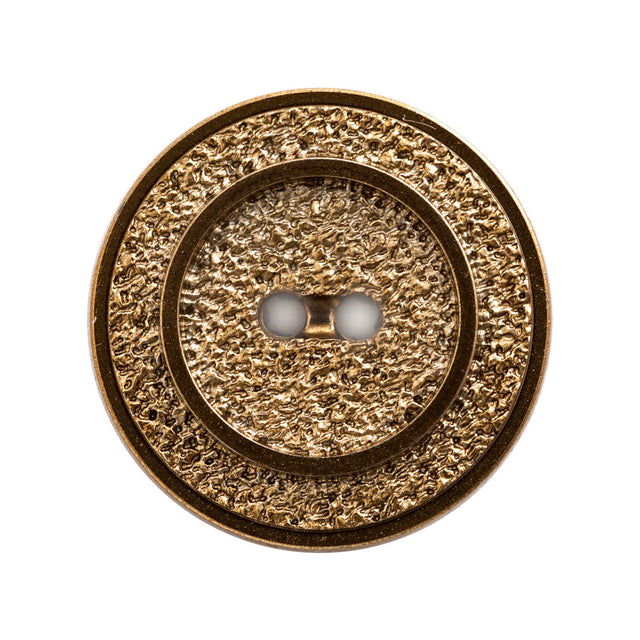 Italian Gold Gravel 2-Hole Button - 44L/28mm