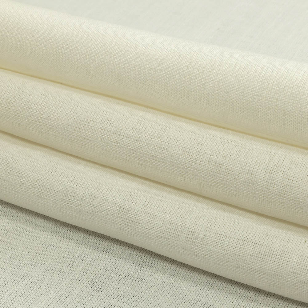 White Heavyweight Linen Woven