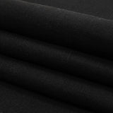 Black Heavyweight Linen Woven