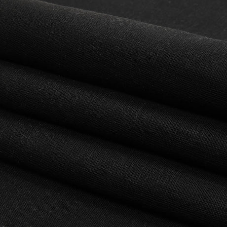 Black Heavyweight Linen Woven