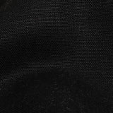 Black Heavyweight Linen Woven