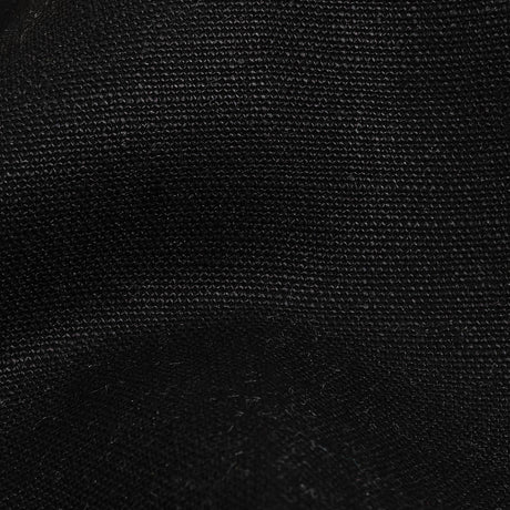 Black Heavyweight Linen Woven